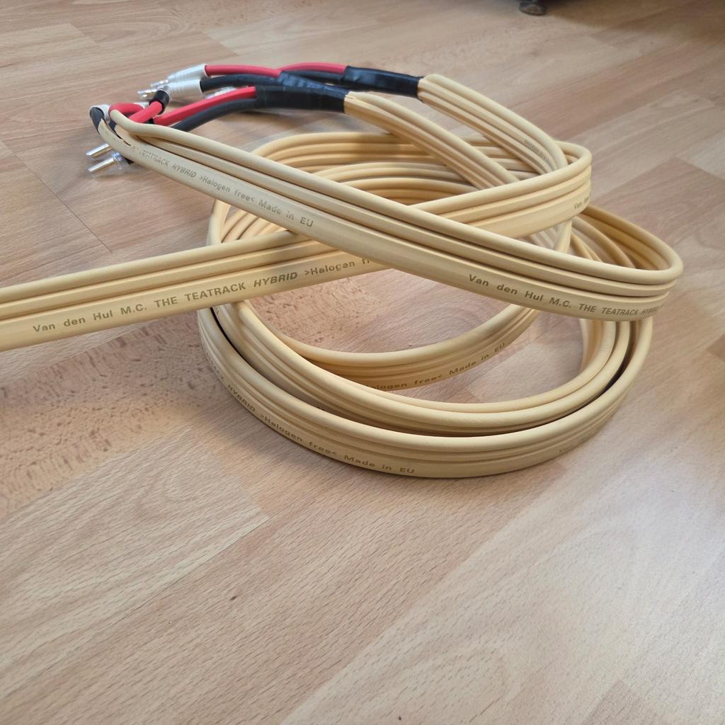 Van den Hul M.C The Teatrack hybrid luidsprekerkabels 2.3 m, Ophalen of Verzenden, 2 tot 5 meter, Luidsprekerkabel