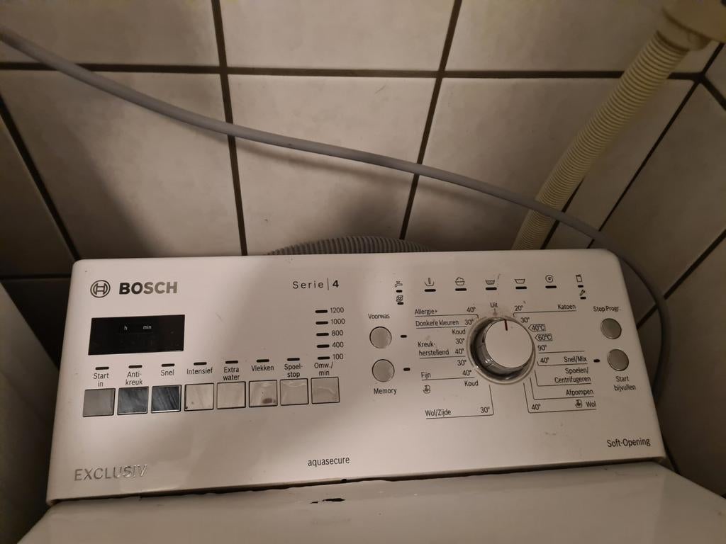 Bosch Bovenlader Wasmachine Serie 4 - 1200 Toeren, Witgoed en Apparatuur, Wasmachines, Gebruikt, Bovenlader, Ophalen of Verzenden
