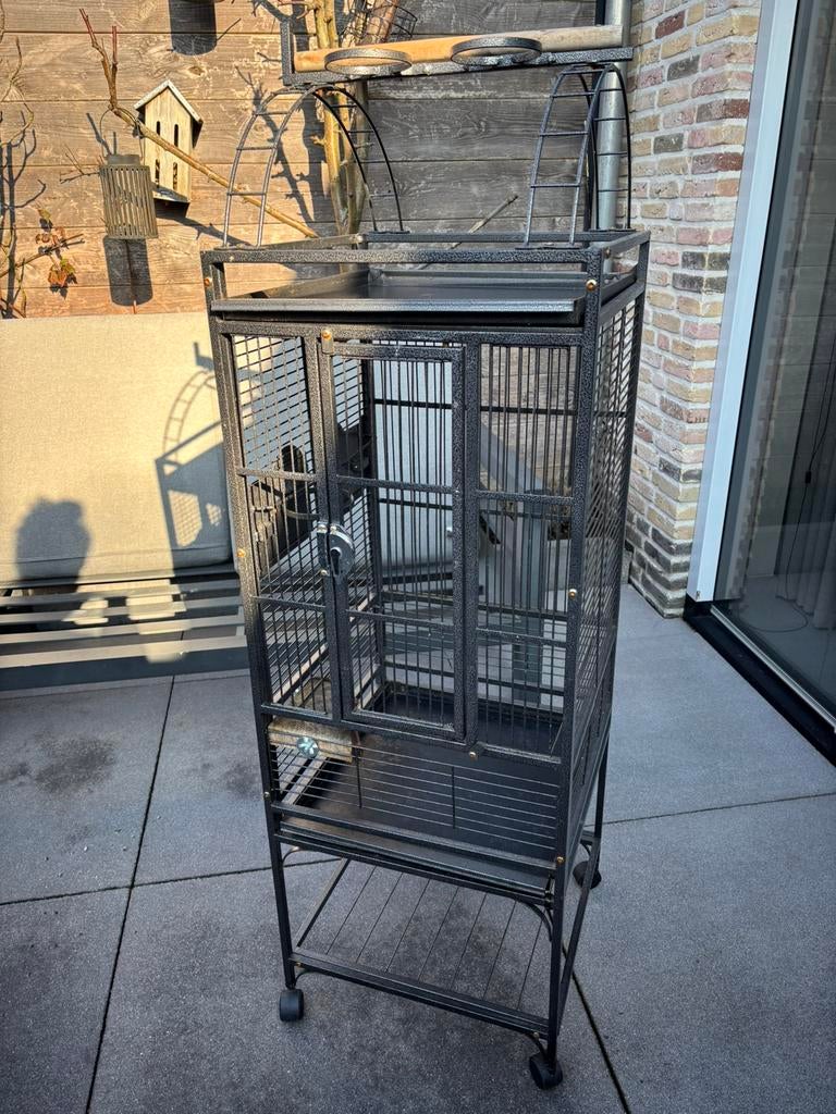 Strong papegaaien kooi, vogelkooi, Dieren en Toebehoren, Vogels | Hokken en Kooien, Ophalen, Zo goed als nieuw, Metaal, Vogelkooi