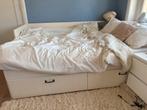 IKEA bedbank, Ophalen, Verstelbaar, Wit, Tweepersoons
