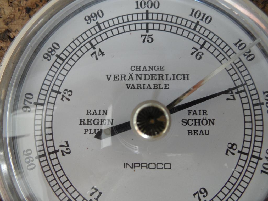 scheeps barometer - merk Inproco, Ophalen of Verzenden, Gebruikt, Barometer