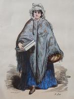 Mooi stel antieke gravures uit Engeland van man en vrouw., Ophalen of Verzenden