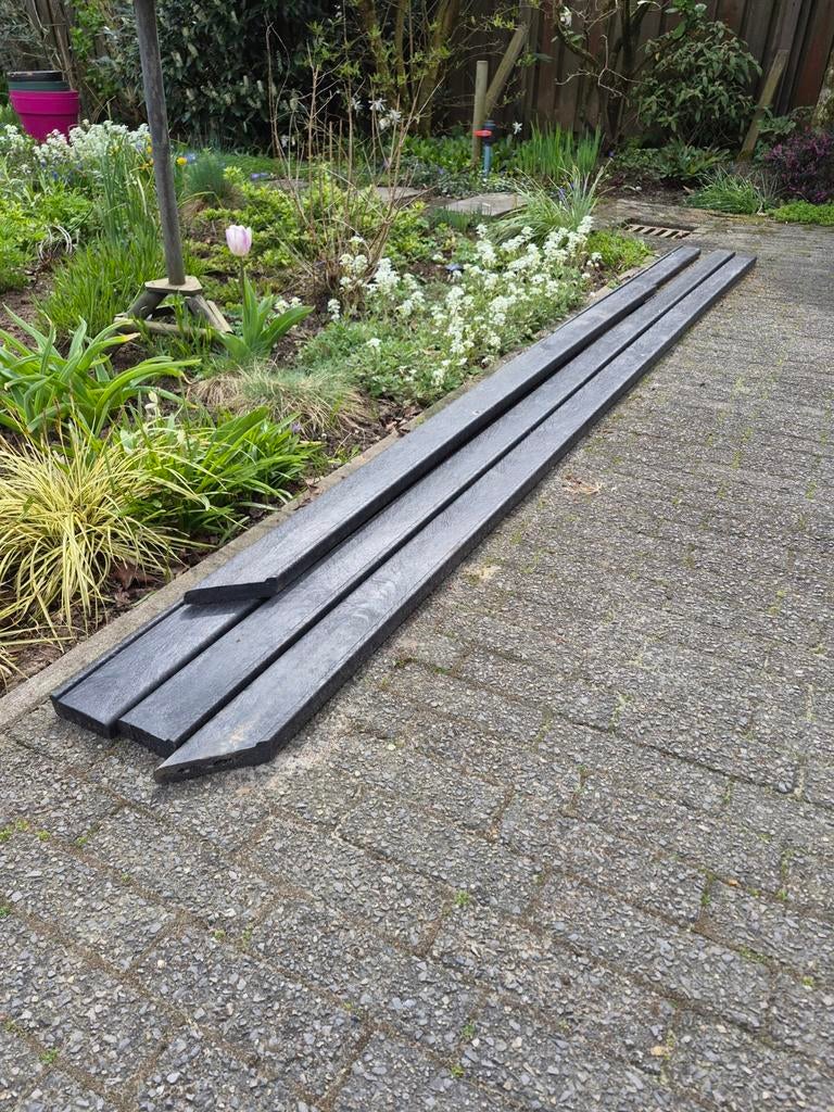 Kunststof funderingsbalken 10 meter tbv tuinhuis, blokhut, Ophalen