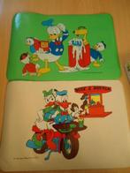 2 Vintage Donald Duck placemat, uit 1976, Verzamelen, Disney, Ophalen of Verzenden, Donald Duck, Gebruikt, Overige typen