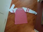 SHIRT ROSE WIT  S, Ophalen of Verzenden, Onbekend, Korte mouw, Roze