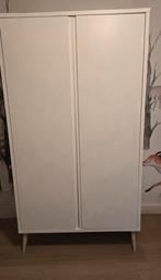 Europe Baby Sterre Kledingkast - 2-Deurs - Wit / Naturel, Ophalen, Gebruikt, Kast, 105 cm of meer