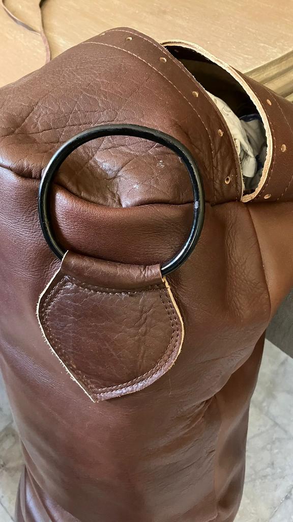 Leren bokszak, boksbal, Sport en Fitness, Ophalen, Gebruikt, Bokszak