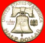 Ⰺ PROOF BELL 1948-: USA 1/2 DOLLAR 1963 FRANKLIN (1706–1790), Ophalen of Verzenden, Noord-Amerika, Losse munt, Zilver