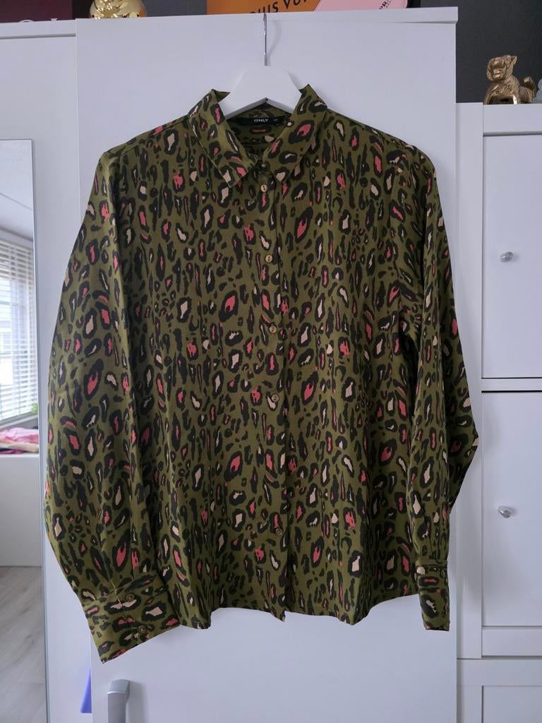 Only panterprint blouse maat 38, Kleding | Dames, Blouses en Tunieken, Only, Ophalen of Verzenden, Zo goed als nieuw, Maat 38/40 (M)