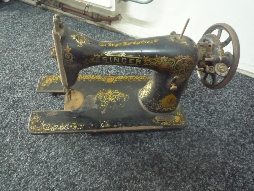 Antieke Singer naaimachine, bijzonder serienummer, Ophalen of Verzenden