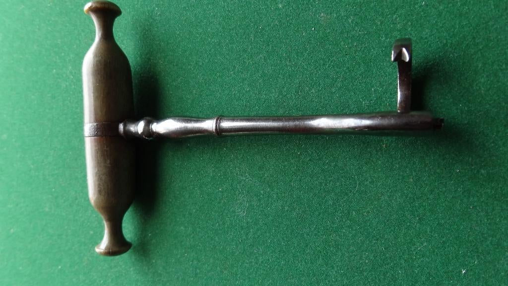 Tandsleutel - Tandarts haak Staal Hoorn 19e eeuw, Ophalen of Verzenden