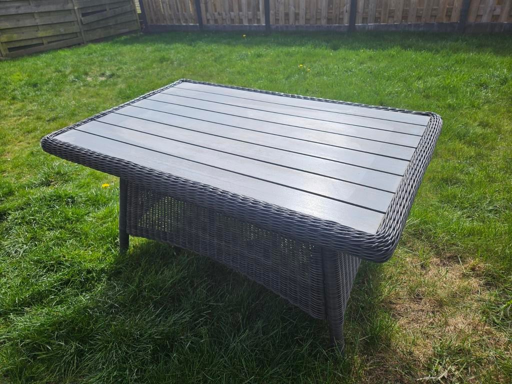 Antraciet Tuintafel 125x82x65 cm - Stevig en Duurzaam, Ophalen of Verzenden