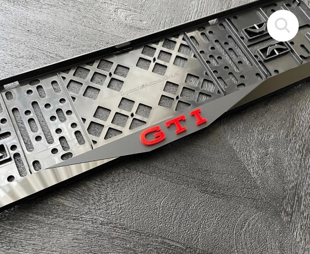 Luxe Kentekenplaathouder GTI, Ophalen of Verzenden, Nieuw