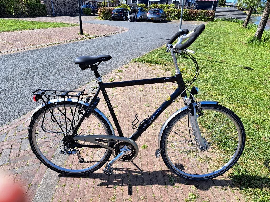 Nette Herenfiets Koga Miyata Tourer, Gebruikt, Velgrem, Versnellingen, 61 tot 65 cm