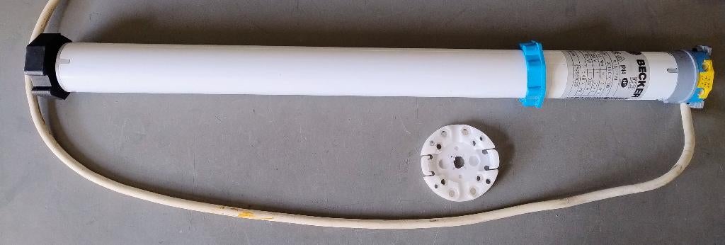 Buismotor voor Zonnescherm, Screen of Rolluik, Doe-het-zelf en Verbouw, Rolluiken, Gebruikt, Minder dan 100 cm, Wit, Ophalen of Verzenden