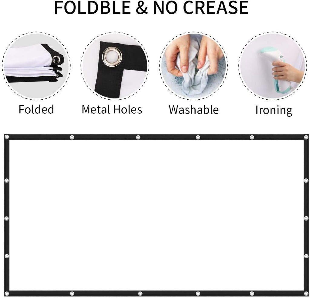 Projection Screen, 120 inch 16:9 HD projectiescherm, Ophalen of Verzenden, Handmatig, Zo goed als nieuw