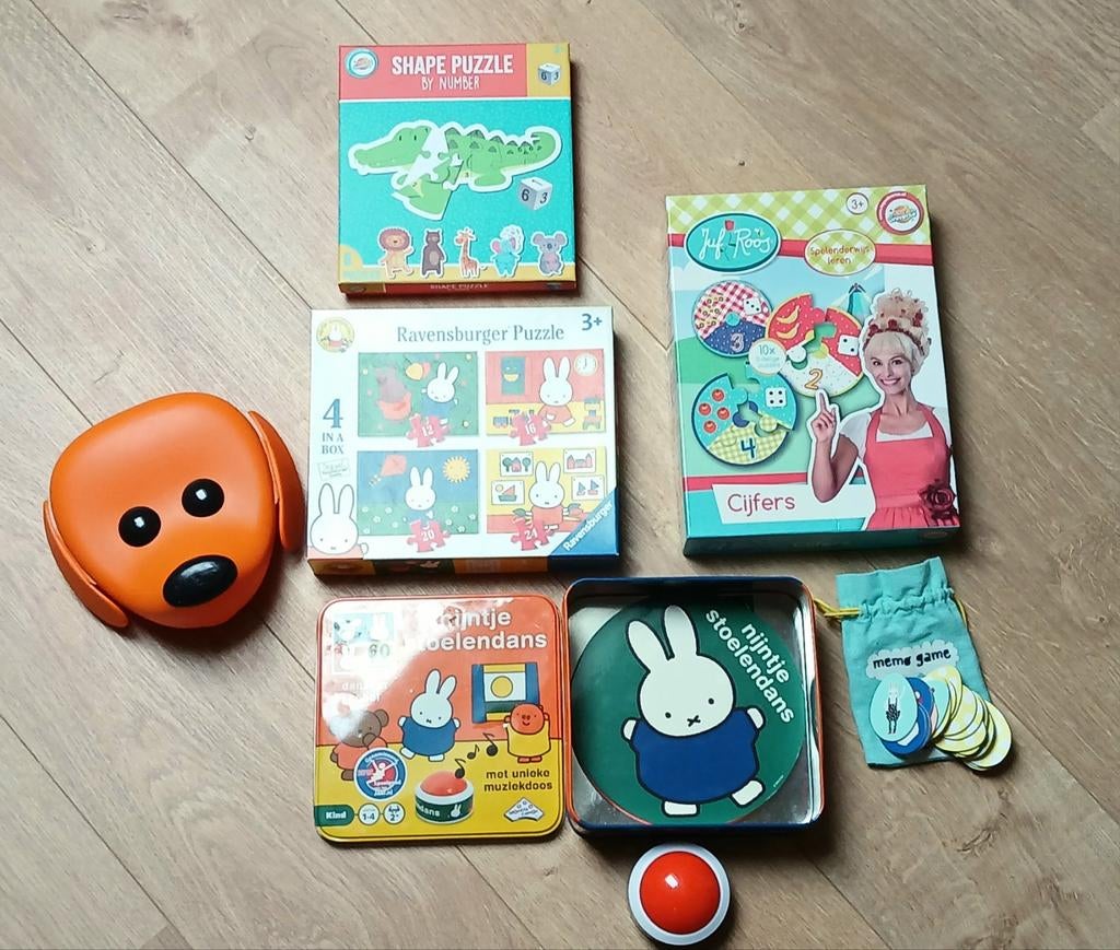 🍀Nijntje & Juf Roos Educatieve set: Stoelendans, Puzzels, Ophalen of Verzenden