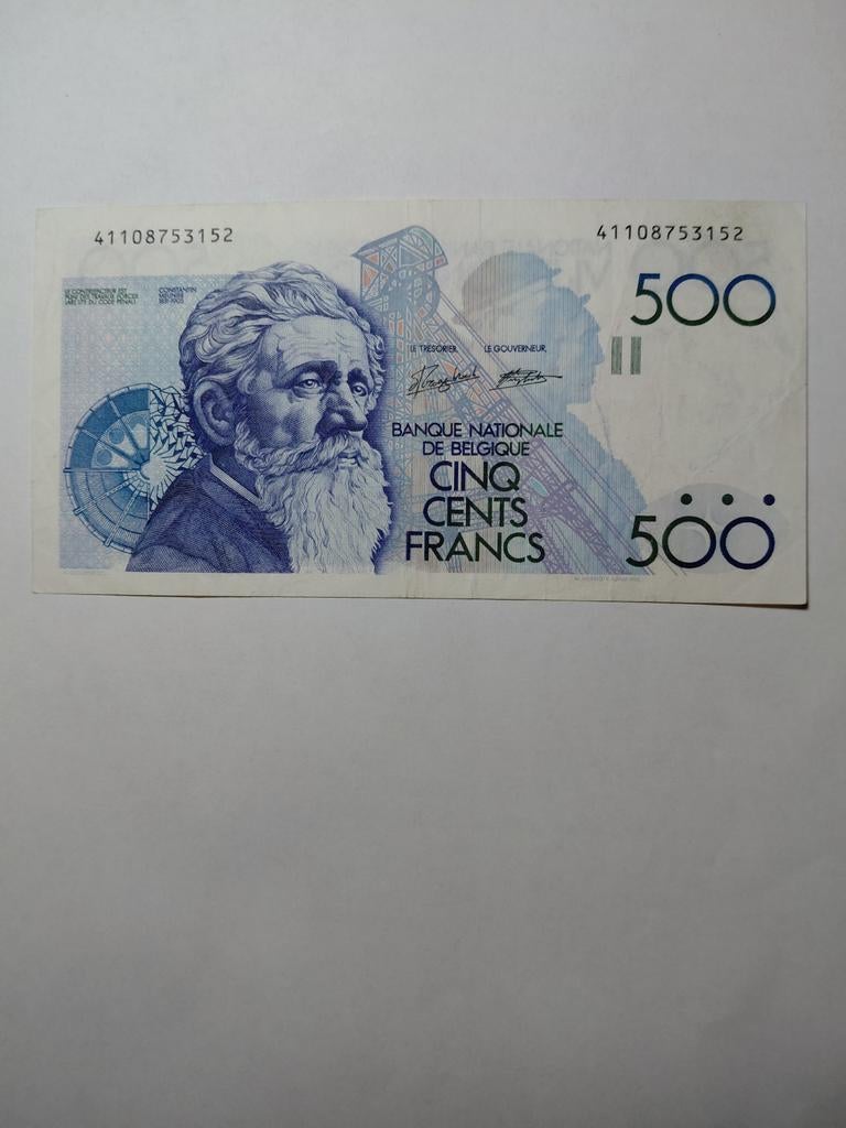 België 500 francs 1982-98, Postzegels en Munten, Bankbiljetten | België, Ophalen of Verzenden