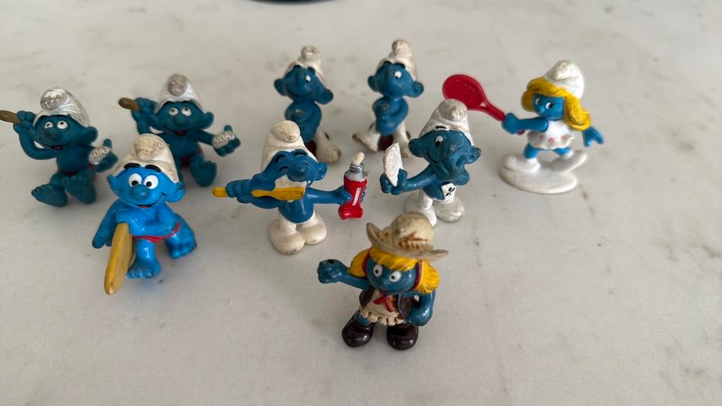 Te koop diverse smurfen popjes, Verzamelen, Smurfen, Ophalen, Gebruikt, Verschillende Smurfen, Poppetje, Figuurtje of Knuffel