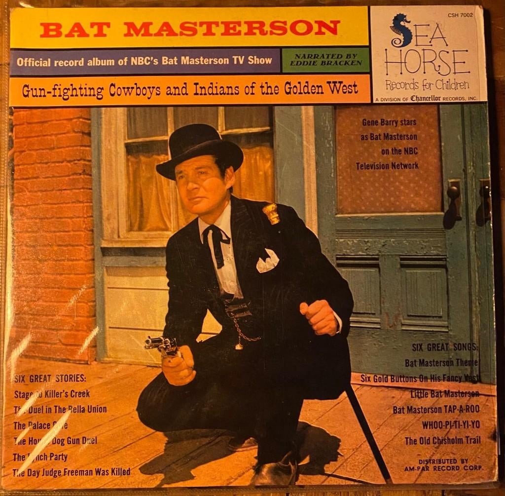 Eddie Bracken – Bat Masterson (Rare Label Variant) VG/VG+, Ophalen of Verzenden, Gebruikt, Tv, Overige typen