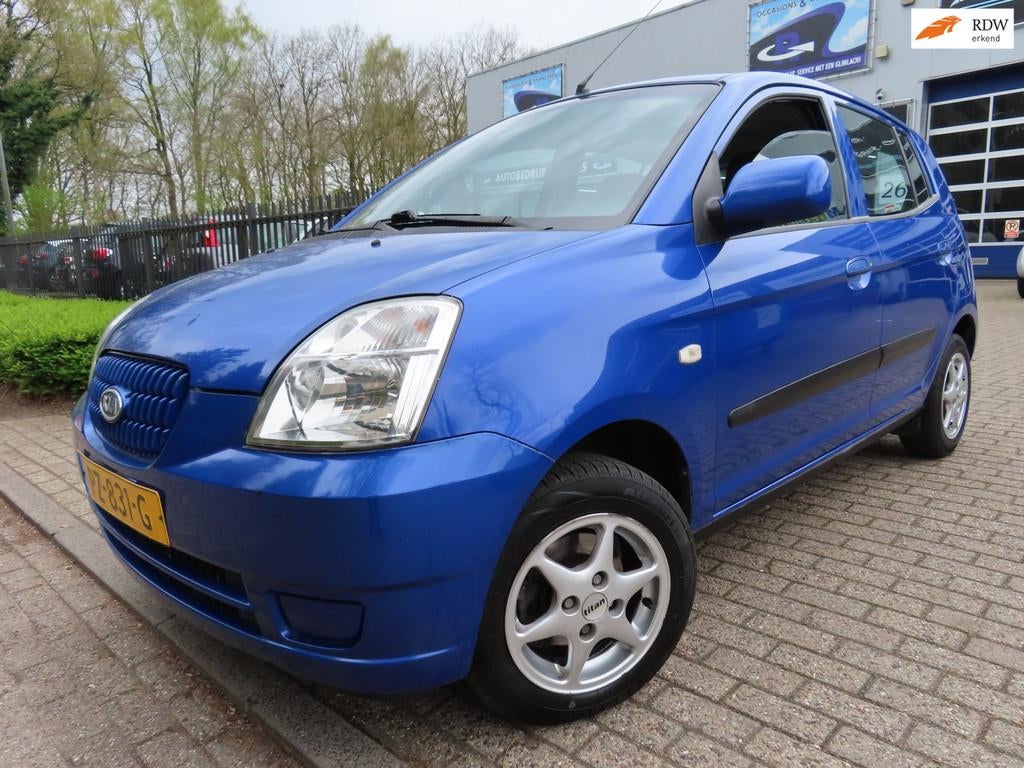 Kia Picanto 1.1 LX, Auto's, Kia, Stof, 4 cilinders, Metallic lak, Bedrijf