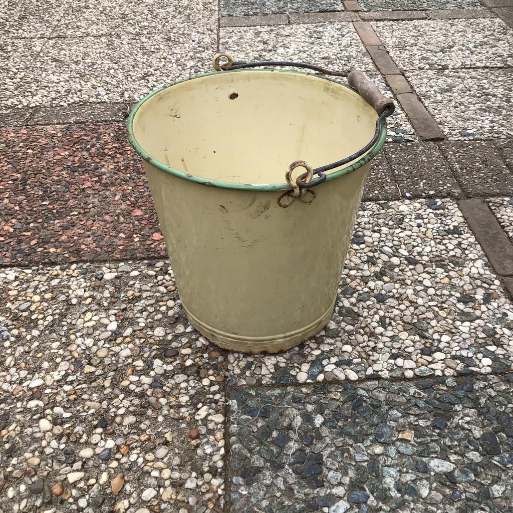 Emmer  Emaille en groen, Ophalen of Verzenden