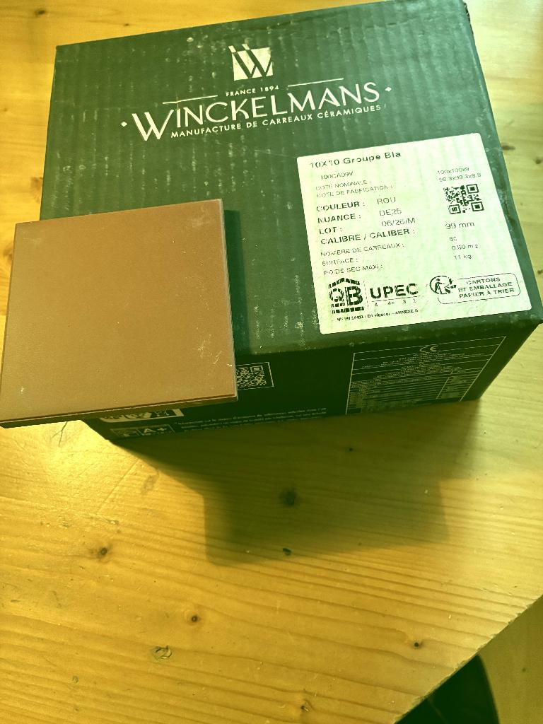 Winckelmans vloertegels rood-bruin, Ophalen, Keramiek, Nieuw, Minder dan 20 cm