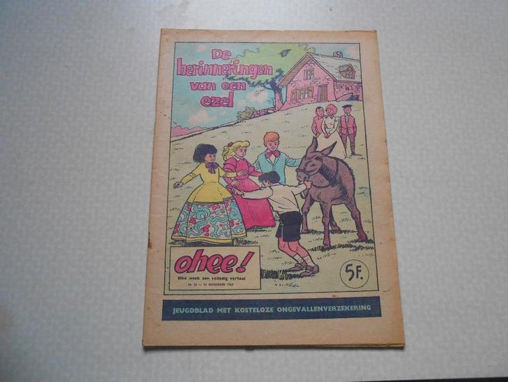 Ohee 32a De herinneringen van een ezel 1963., Boeken, Stripboeken, Zo goed als nieuw, Eén stripboek, Ophalen of Verzenden