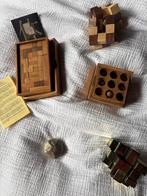 5 verschillende houten en metalen puzzels, Ophalen of Verzenden, Gebruikt, Rubik's of 3D-puzzel