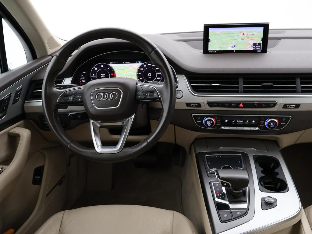 Audi Q7 3.0 TDI V6 E-TRON 374 PK HYBRID + LUCHTVERING | 21 I, Auto's, Automaat, Gebruikt, Blauw, 2420 kg