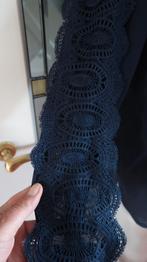 marine blauwe blouse met opengewerkte kanten mouw M/L, Maat 38/40 (M), Ophalen of Verzenden, Zo goed als nieuw, Golden live