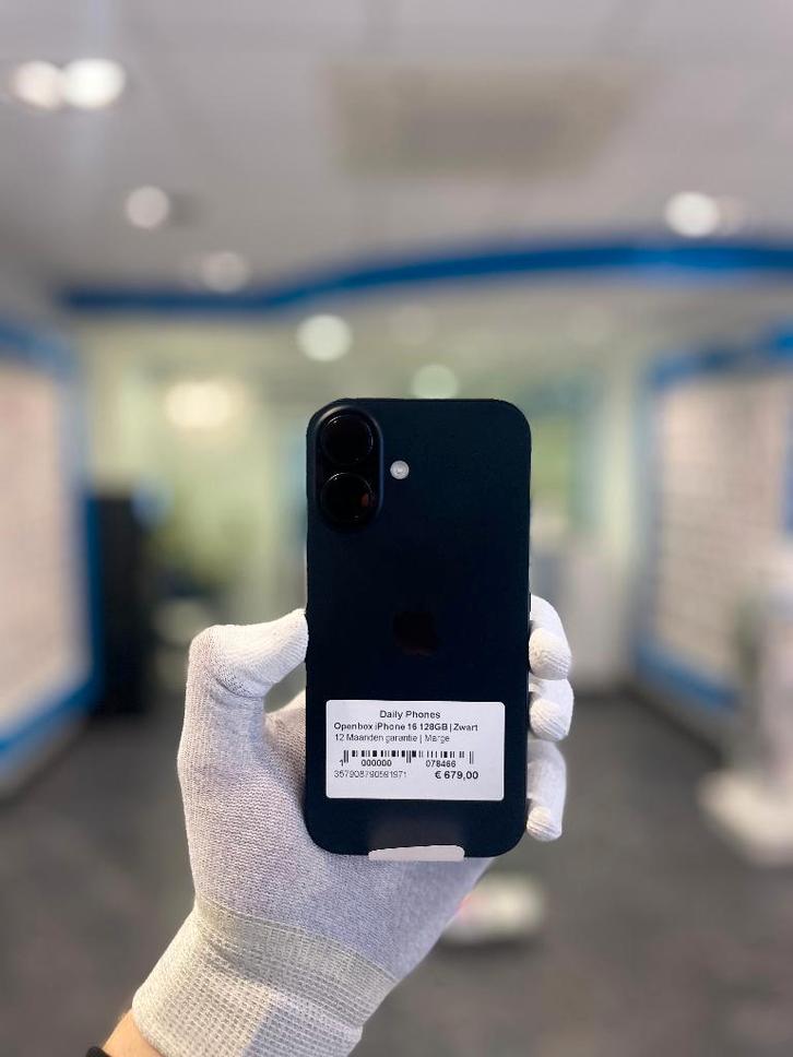 Openbox Apple iPhone 16 128GB, Telecommunicatie, Overige Telecommunicatie, Nieuw, Ophalen of Verzenden