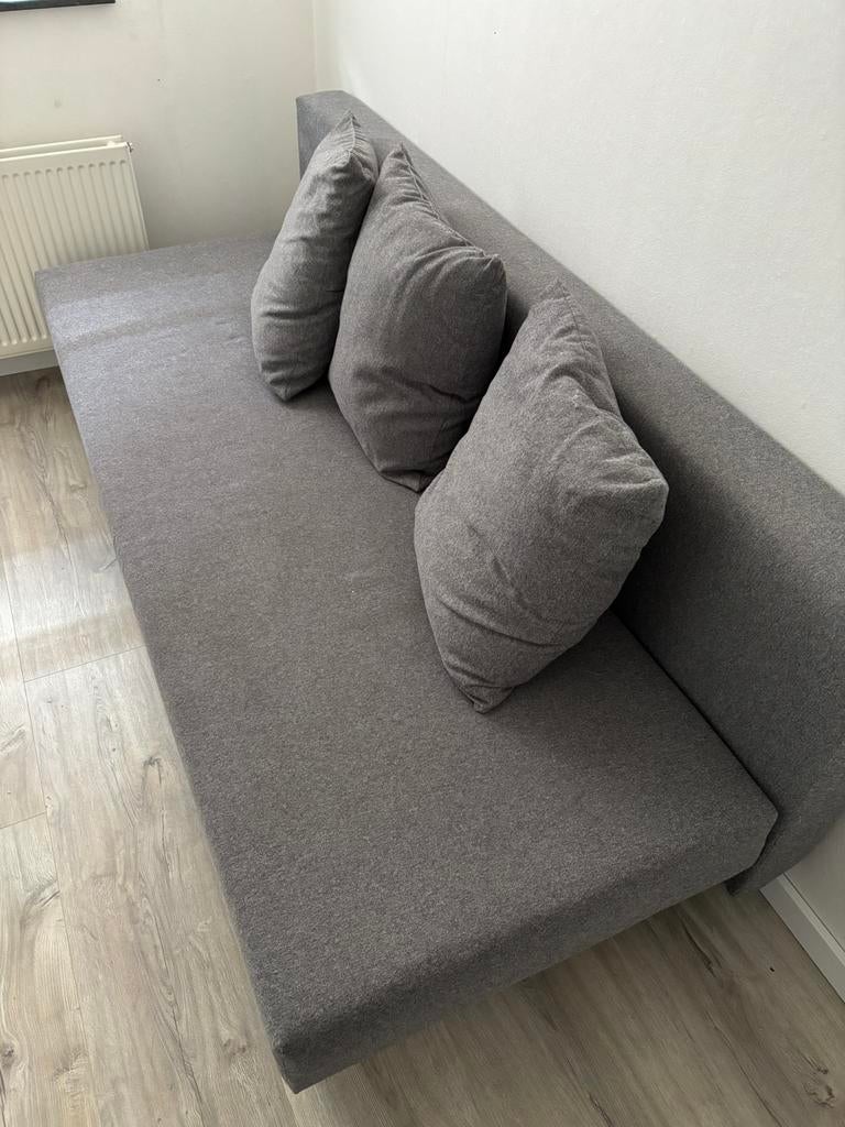 Ikea slaapbank Älvdalen, Huis en Inrichting, Slaapkamer | Slaapbanken, Gebruikt, Overige maten, Overige maten, Tweepersoons, Grijs