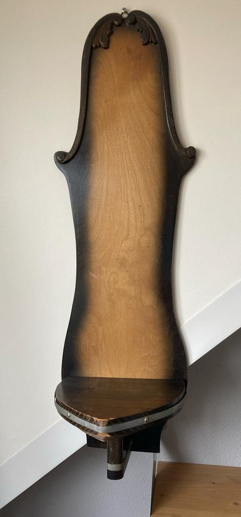 Oude houten console voor Mariabeeld of plant, Antiek en Kunst, Ophalen of Verzenden