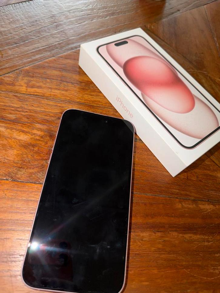 iPhone 15 Plus roze, Telecommunicatie, Mobiele telefoons | Apple iPhone, Zo goed als nieuw, 128 GB, Zonder abonnement, Zonder simlock
