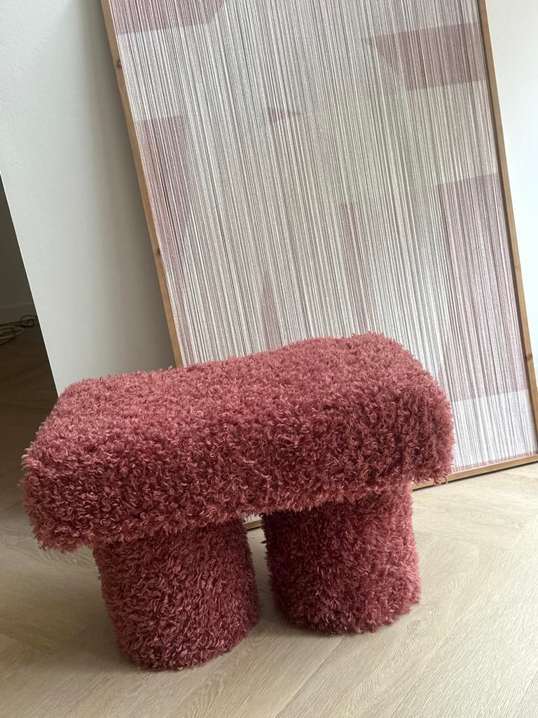 Poef Ollie Loods 5 blush, Ophalen, Minder dan 50 cm, 50 tot 75 cm, Zo goed als nieuw