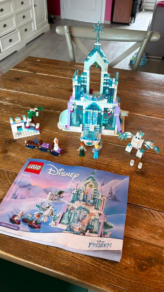 Ijspaleis Frozen Lego, Ophalen of Verzenden, Zo goed als nieuw, Complete set, Lego