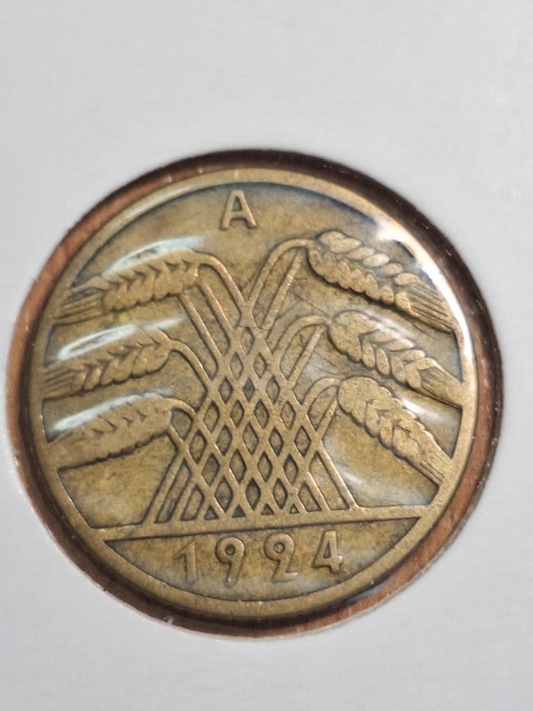 DUITSLAND 10 A rentenpfenning 1924 (#78), Ophalen of Verzenden, Duitsland