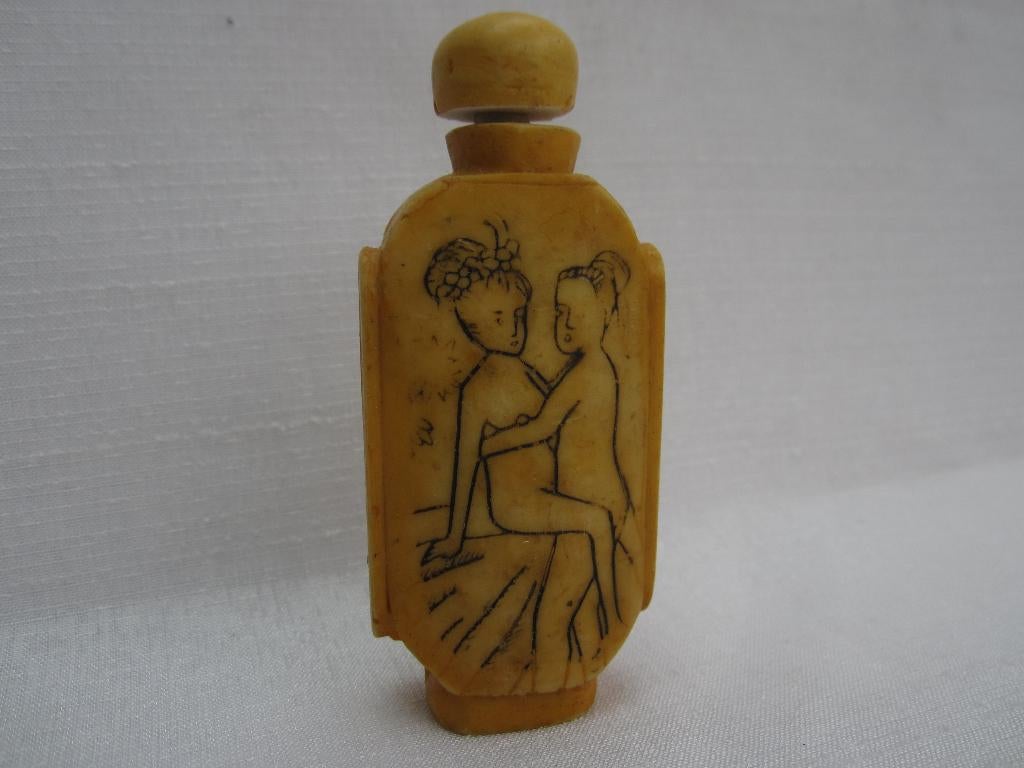 Chinees/Chinese erotische snuifflesje /snuff bottle #5869, Ophalen of Verzenden