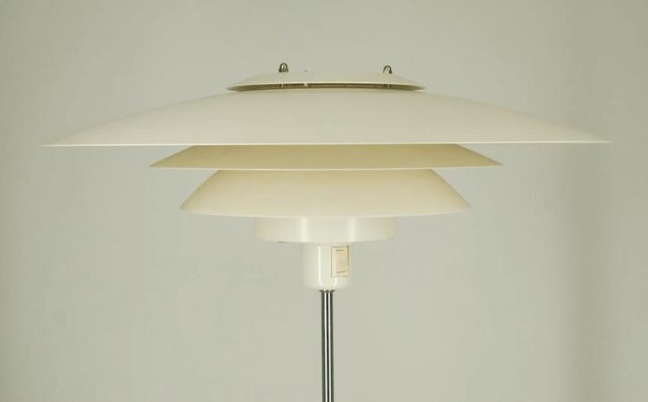 Vintage 1990's Deense Vloerlamp 395 euro, Huis en Inrichting, Lampen | Vloerlampen, Gebruikt, 100 tot 150 cm, Metaal, Ophalen