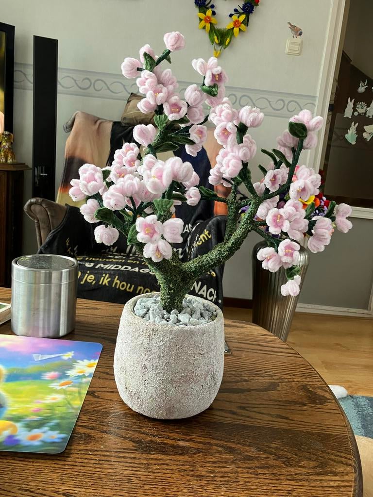 Handgemaakte bloemen, kunstplanten en cactussen, Ophalen of Verzenden, Nieuw, Binnen