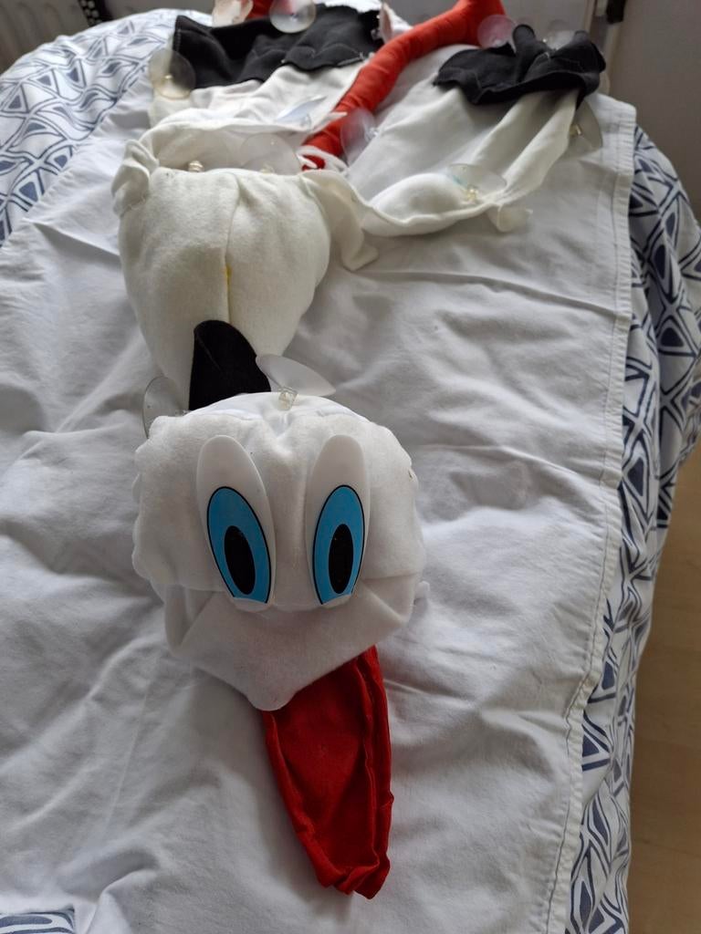 Ooievaar ,te gebruiken bij geboorte...., Ophalen, Zo goed als nieuw, Versiering, Geboorte of Huwelijk