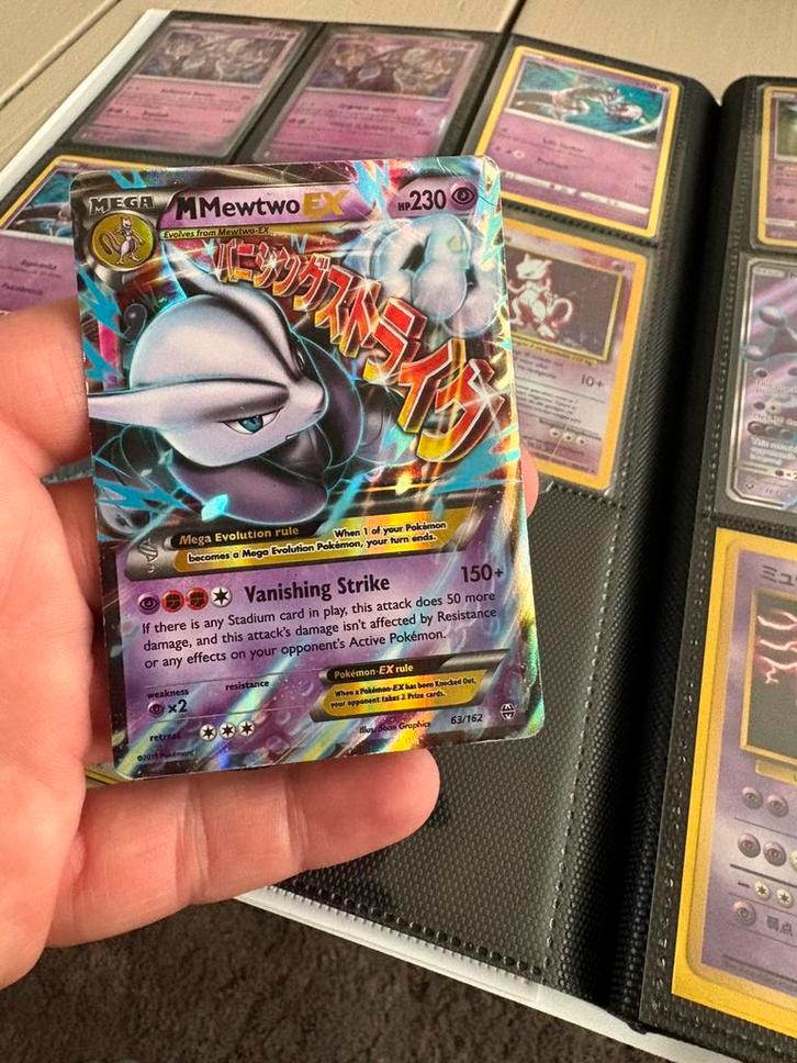 Mewtwo ex breaktrough, Hobby en Vrije tijd, Verzamelkaartspellen | Pokémon, Zo goed als nieuw, Meerdere kaarten, Foil, Ophalen of Verzenden