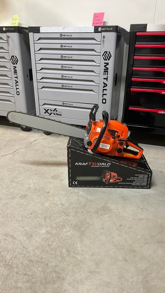 Nieuwe benzine kettingzaag 52 cc €69,95, Ophalen, Nieuw