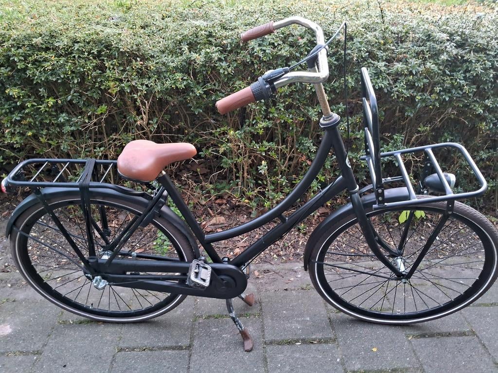 Nette zwarte 26 inch puch//28 inch transportfiets 3vers185.-, Fietsen en Brommers, 56 cm of meer, Ophalen of Verzenden, Gebruikt