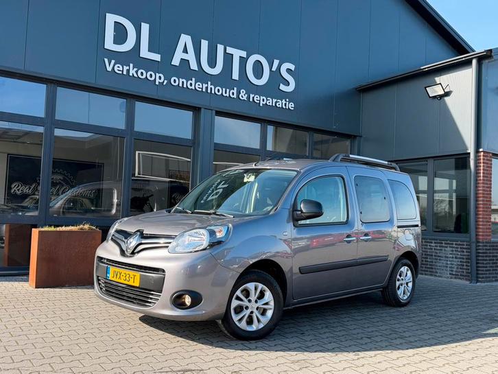 Renault Kangoo 1.2 TCE Family 2016 Grijs, Auto's, Renault, Bedrijf, Kangoo, ABS, Airbags, Airconditioning, Bluetooth, Bochtverlichting