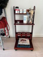 Schilders ezel / vintage trolley /bijzettafel op wielen, Ophalen, Minder dan 55 cm, Gebruikt, Antique vintage kunst boho bohemian klassiek
