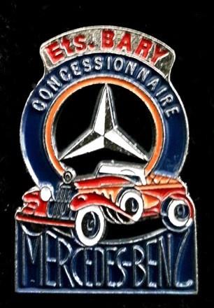 Mercedes-Benz Ets. Bary pin uit Frankrijk, Verzenden, Nieuw, Transport, Speldje of Pin
