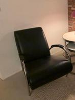 Gelderland 5770 fauteuil - Jan des Bouvrie - Zwart leer, Ophalen of Verzenden, Zo goed als nieuw, Leer, 75 tot 100 cm