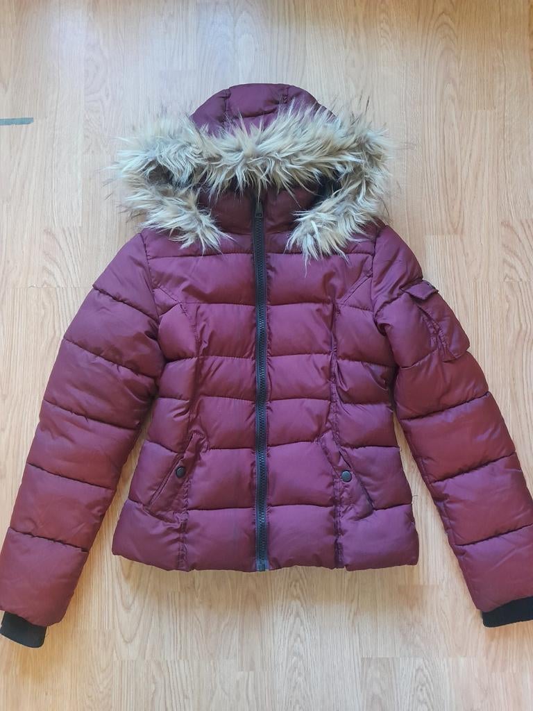 Meisjes jas winterjas kort model 164 zgan, Meisje, H&M, Ophalen of Verzenden, Zo goed als nieuw